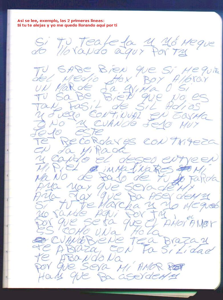 Pagina 2 del cancion Sabes Bien de Elvis Martinez