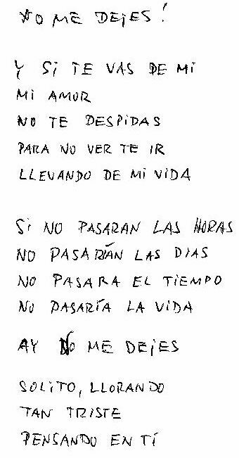 NO ME DEJES